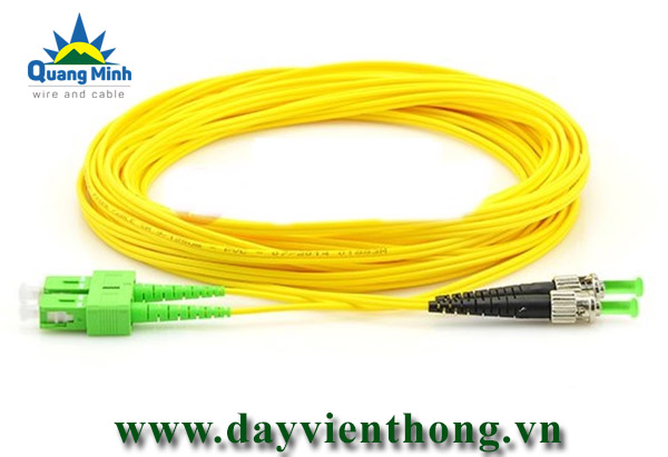 sc apc to st apc singlemode 9 125 duplex fiber pat