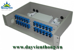 Hộp phối quang ODF 60FO Khay Cố Định Gắn Rack 19”