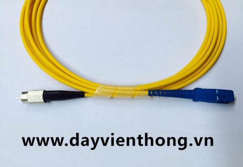 Dây nhảy quang SC/UPC-FC/UPC, 3.0mm, singlemode