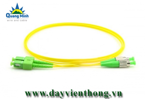 Dây nhảy quang FC/APC to SC/APC Singlemode 9/125 Duplex (sợi đôi)