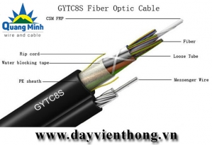 Cáp quang treo 4 sợi GYTC8S-SM-4B1