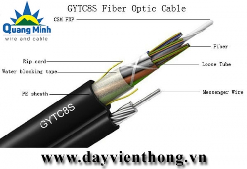 Cáp quang treo 12 sợi GYTC8S-SM-12B1