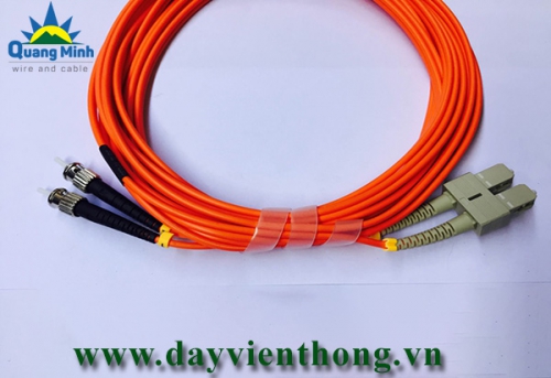 Dây Nhảy Quang MultiMode SC/PC-ST/PC DUPLEX ( sợi đôi )