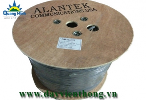 Cáp Đồng Trục Alantek RG6 Có Dầu Màu Đen