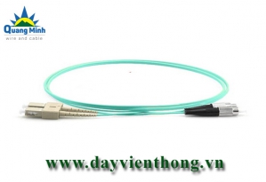 Dây nhảy quang FC-SC Duplex 10G OM3 50/125 Multimode Fiber Patch Cable