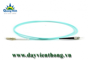 Dây nhảy quang LC-ST Simplex 10G OM3 50/125 Multimode Fiber Patch Cable