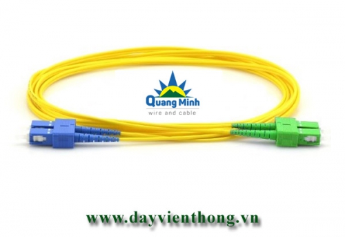 Dây nhảy quang SC/UPC to SC/APC Singlemode 9/125 Duplex (sợi đôi)