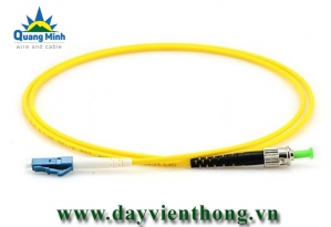 Dây nhảy quang LC/UPC to ST/APC Singlemode 9/125 Simplex, PATCHCORD LC/UPC-ST/APC