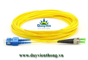 Dây nhảy quang SC/UPC to ST/APC Singlemode 9/125 Duplex (sợi đôi)