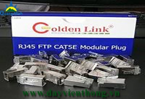 Đầu Bấm Mạng-Modular Plug Golden Link CAT5E FTP