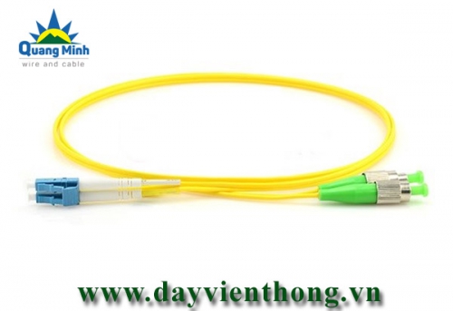 Dây nhảy quang FC/APC to LC/UPC Singlemode 9/125 Duplex, Dây PATCHCORD LC/UPC-FC/APC DUPLEX (sợi đôi)