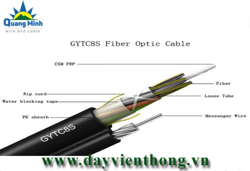 Cáp quang treo 24 sợi GYTC8S-MM-24A1a