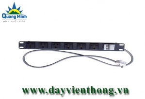 Ổ cắm 6 port 3 chấu có CB 20A