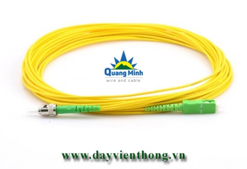 Dây nhảy quang SC/APC to ST/APC Singlemode 9/125 Simplex