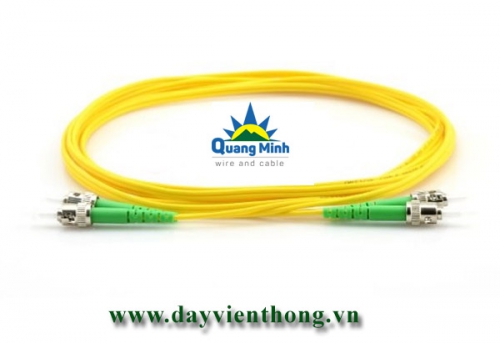 Dây nhảy quang ST/APC to ST/APC Singlemode 9/125 Duplex (sợi đôi)