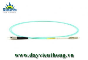 Dây nhảy quang FC-LC Simplex 10G OM3 50/125 Multimode Fiber Patch Cable