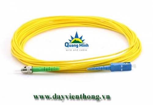 Dây nhảy quang SC/UPC to ST/APC Singlemode 9/125 Simplex